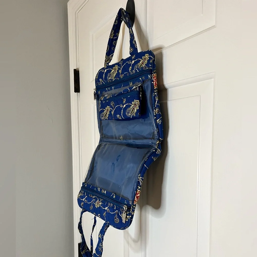 Americana by Sharif Quilted Makeup toiletry bag & zipper lingerie bag